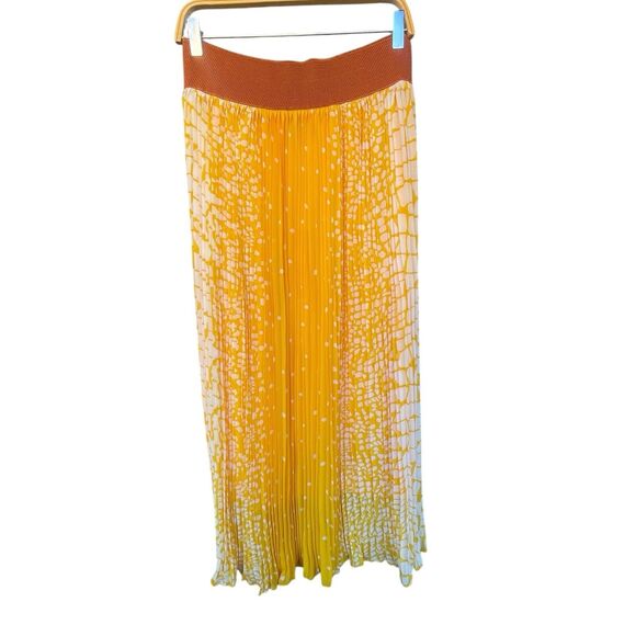 Mint Green Women Western Maxi Skirt Large Pleated Belted Pull On Country Cowgirl - Picture 2 of 10